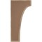 Ekena Millwork 3 1/2"W x 6"D x 12"H Clarksville Wood Vintage Decor Bracket, Weathered Brown BKTWD04X06X12CVBR - alternate 2